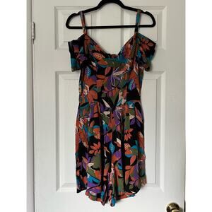 Original Concord Non-Stop Wear Vintage Botanical Print Romper - Size UNKNOWN